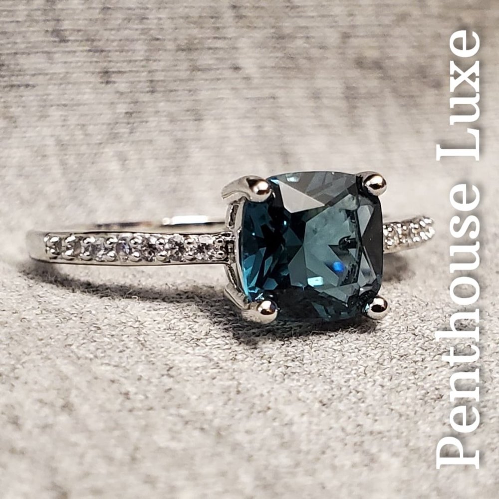 Peacock Blue Topaz 925 Sterling Silver Ring